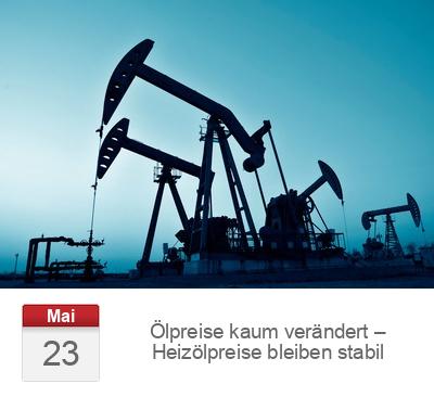 Ölpreise kaum verändert – Heizölpreise bleiben stabil