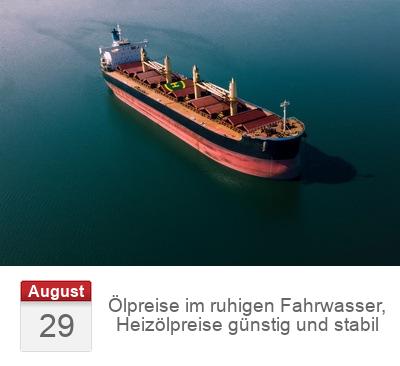 Ölpreise im ruhigen Fahrwasser, Heizölpreise günstig und stabil 
