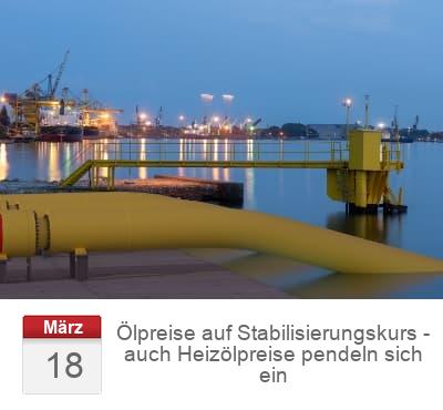 Ölpreise auf Stabilisierungskurs - auch Heizölpreise pendeln sich ein