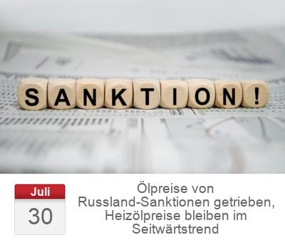 Ölpreise von Russland-Sanktionen getrieben, Heizölpreise bleiben im Seitwärtstrend