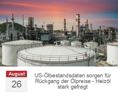 US-Ölbestandsdaten sorgen für Rückgang der Ölpreise - Heizöl stark gefragt