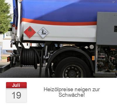 Heizölpreise neigen zur Schwäche!
