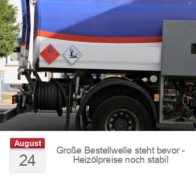 Große Bestellwelle steht bevor - Heizölpreise noch stabil